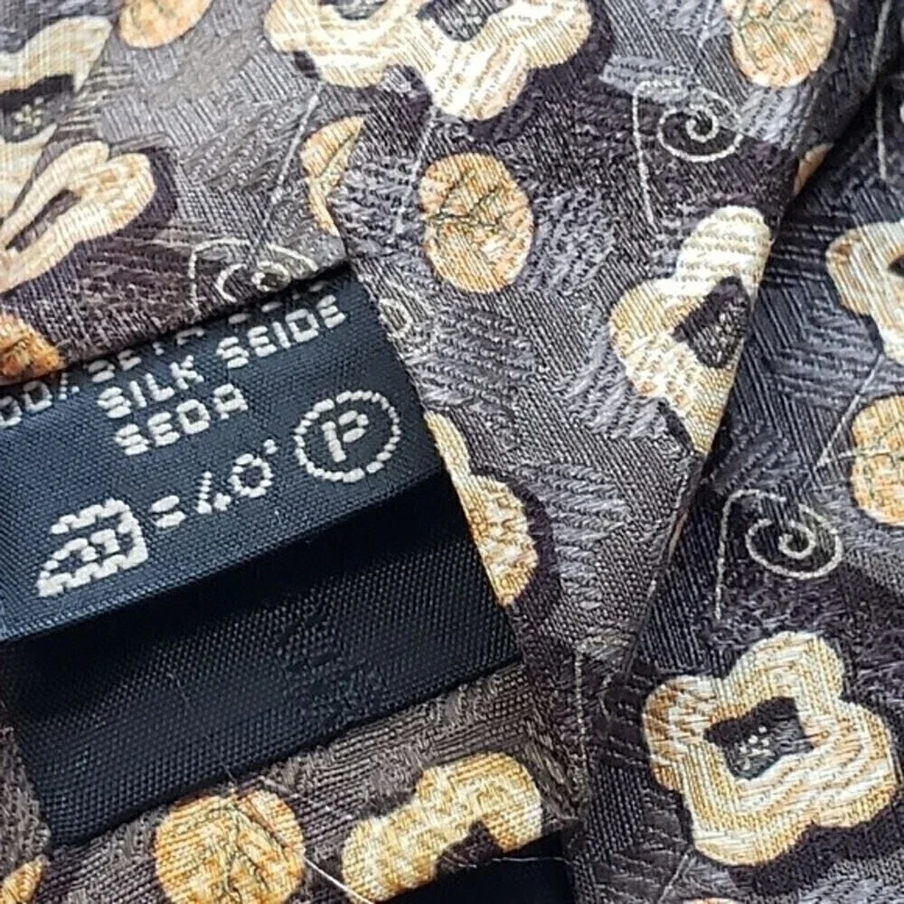Ermenegildo Zenga Print Italian Silk Tie